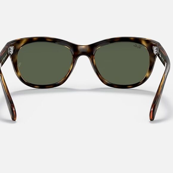 Ray-Ban RB4216 Women\'s Sunglasses 601/11 Polished Havana LENSES Green NWT $229 main image 4